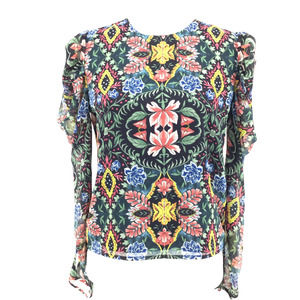 Rebecca Minkoff Balloon Sleeve Floral Top
